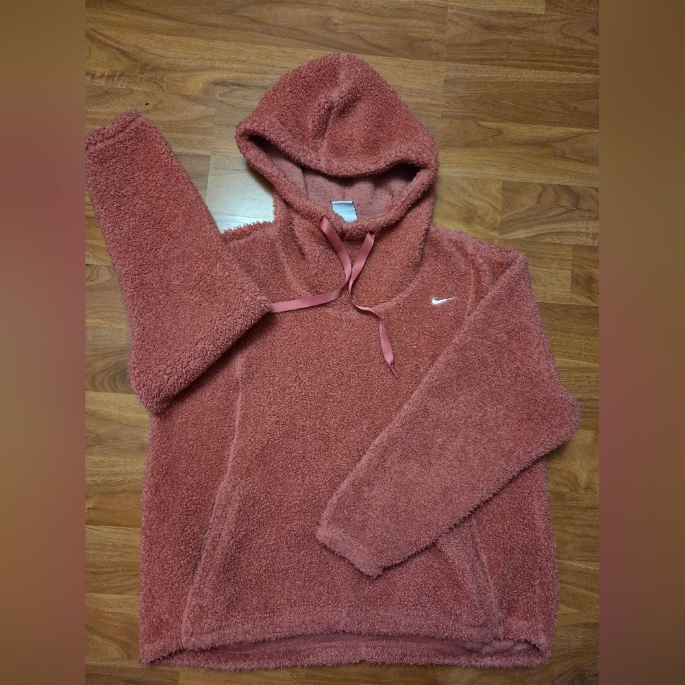 Nike Women's Pink Fleece Hoodie - Picture 4 of 4